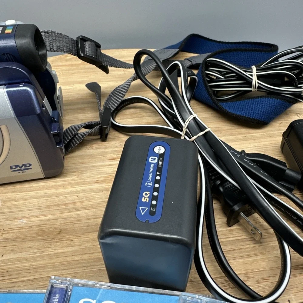 Sony HandyCam DCR-DVD300 Digital Video Camera Recorder Bundle w/ Charger & Accs